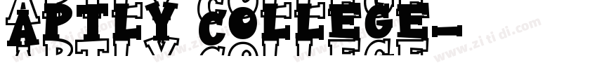 Aptly College字体转换